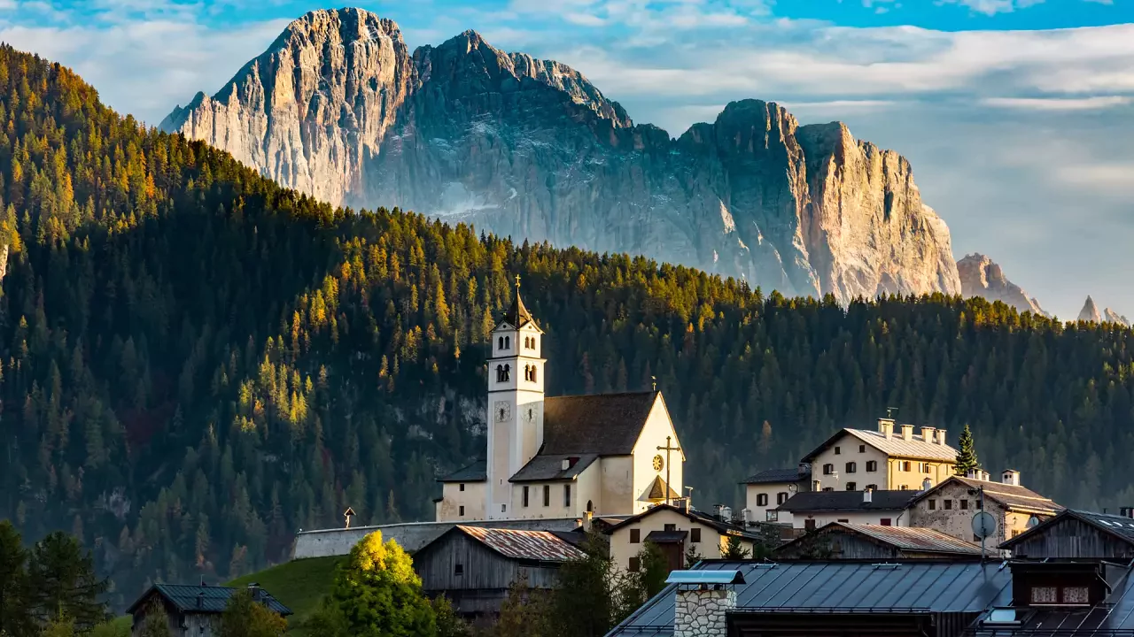 View of Monte Civetta from Colle Santa Lucia